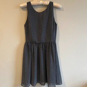 Navy Geometric Print Gap Dress Size 0